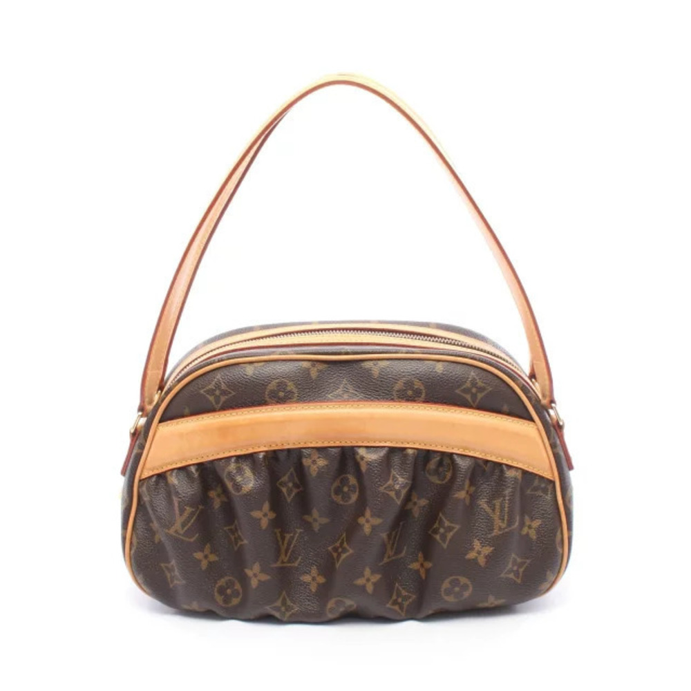 Louis Vuitton Clara Monogram Shoulder Bag Canvas Leather Brown